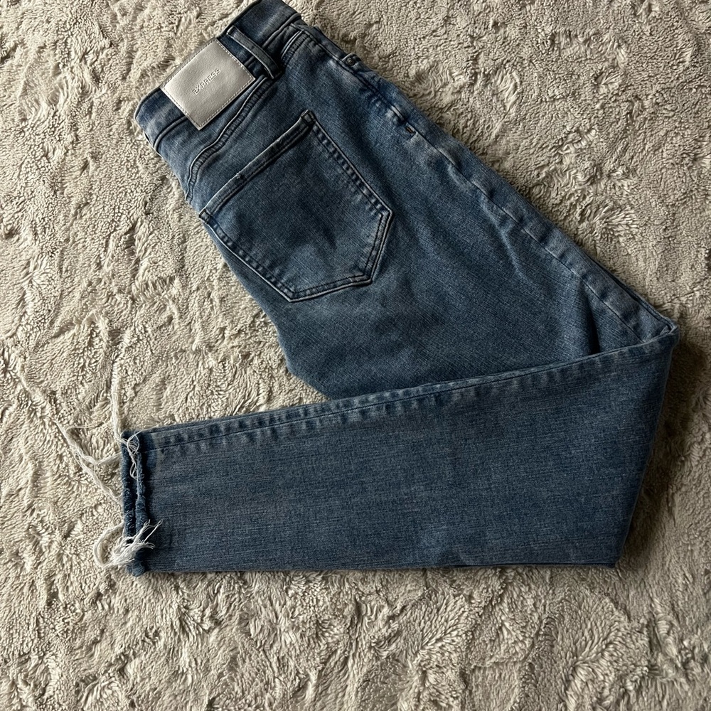 Express Dark Blue Skinny Jeans